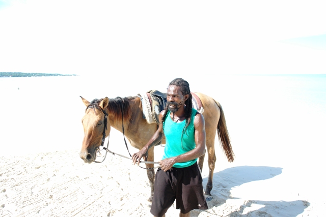       , ,  (Nergil - riding a horse,Negril Jamaica) 